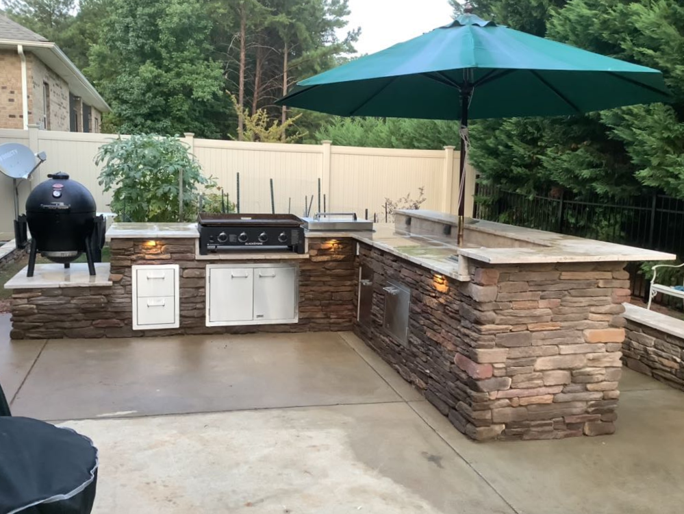 outdoor kitchen installation in indian land sc